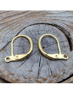 Brisur 10x14mm (2 Stk), Edelstahl gold