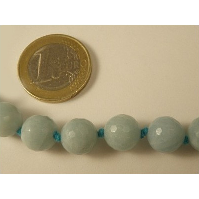Amazonitkette 10/45, facettiert