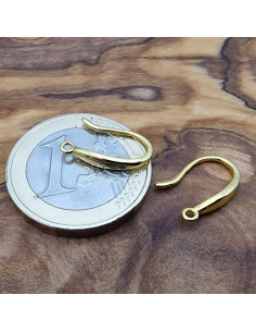 2 Stk. Ohrhaken 14mm, 925 Silber vergoldet 2