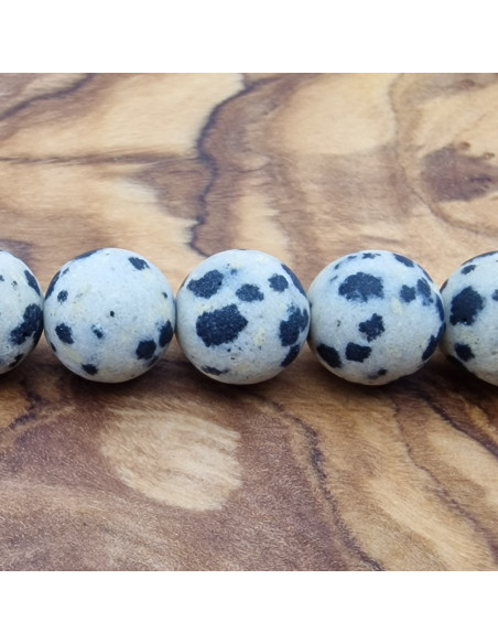 Dalmatinerjaspiskette matt 8mm