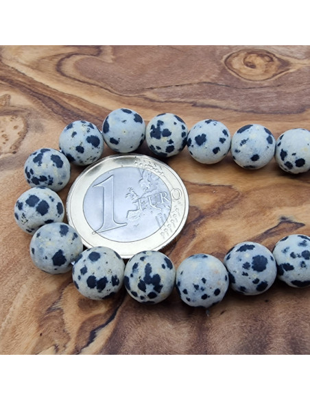 Dalmatinerjaspiskette matt 8mm