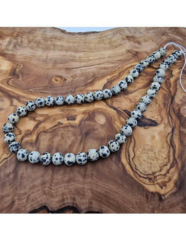 Dalmatinerjaspiskette matt 8mm