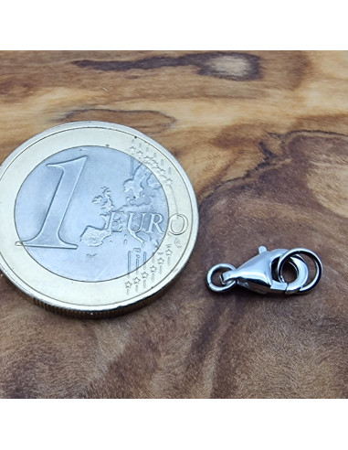 Schliesse 9mm, 925 Silber rhodiniert