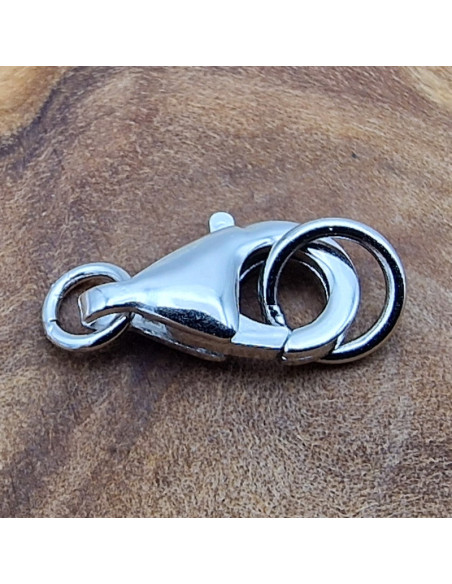 Schliesse 9mm, 925 Silber rhodiniert