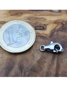 Schliesse 11mm mit Ring, 925 Silber rhodiniert 2