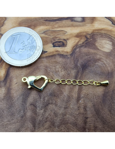 Schliesse 43mm inkl. Ketterl, 925 Silber vergoldet