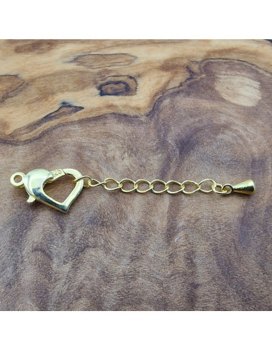 Schliesse 43mm inkl. Ketterl, 925 Silber vergoldet