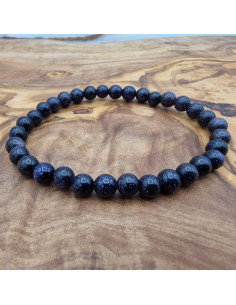 blauer Goldfluss 6mm Armband