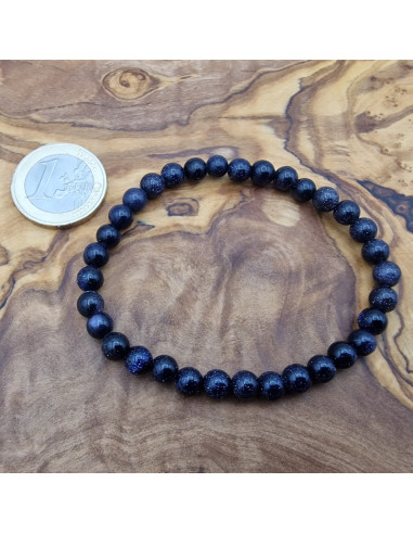 blauer Goldfluss 6mm Armband