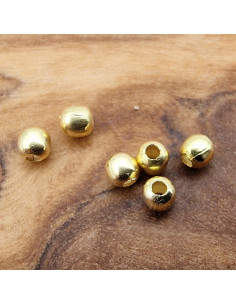 Zwischenteil, Kugel 2mm, 925 Silber vergoldet