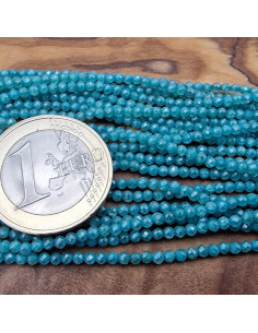 Zirkoniakette-stark funkelnd-facettiert 2mm 2