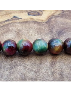 Tigeraugekette Multicolor 6mm