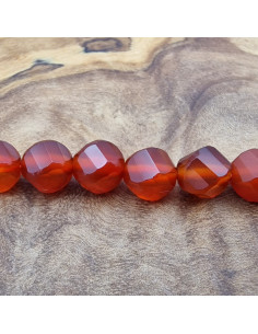 Carneolkette facettiert 6mm