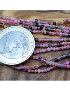 Turmalinkette Rondell facettiert 2x1mm 2