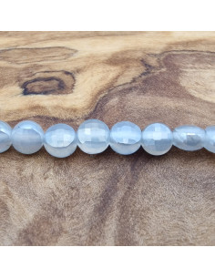 Achatkette plated, facettiert 4x3mm