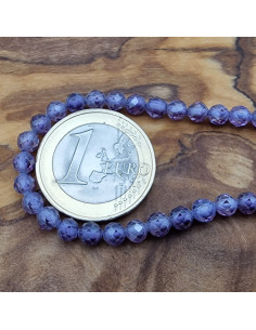 Zirkoniakette-stark funkelnd-facettiert 4mm 2