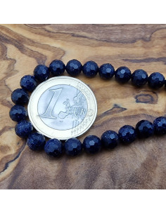 Blaue Goldflusskette facettiert 6mm 2