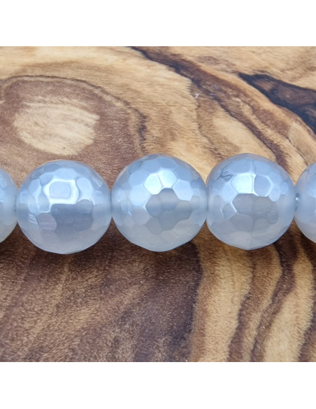 Achatkette plated, facettiert 8mm