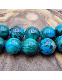 Chrysokoll-Malachit Kette