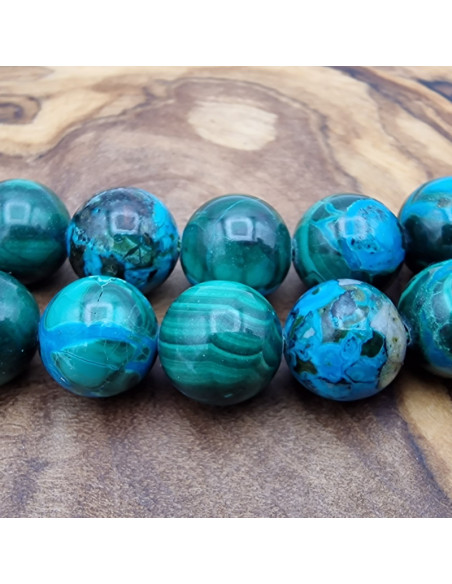 Chrysokoll-Malachit Kette