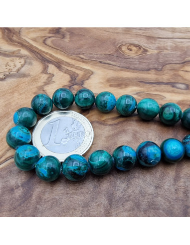 Chrysokoll-Malachitkette 8mm
