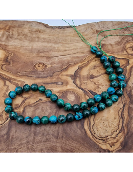 Chrysokoll-Malachitkette 8mm