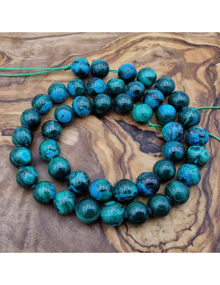 Chrysokoll-Malachitkette 8mm