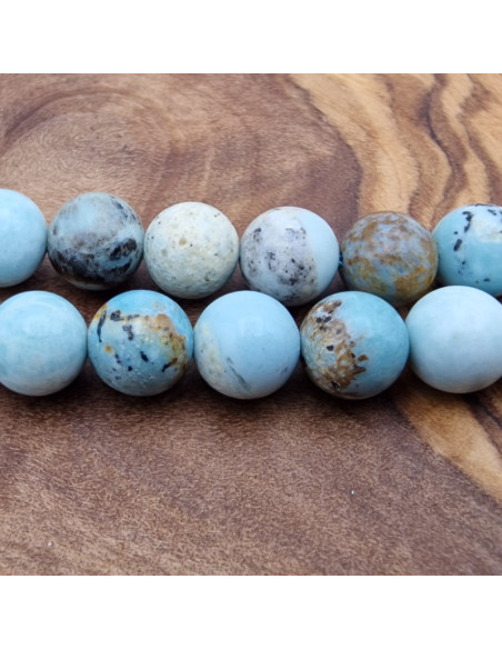 Blauer Opal Kette 6mm