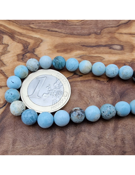 Blauer Opal Kette 6mm