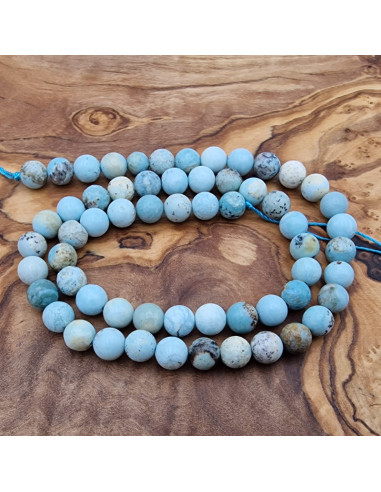 Blauer Opal Kette 6mm