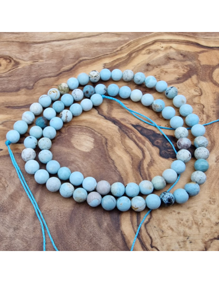 Blauer Opal Kette 5mm