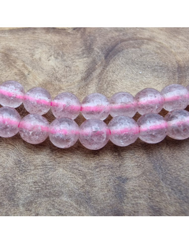 Erdbeerquarzkette 4mm