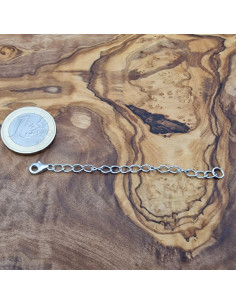 Verlängerungs Ketterl 3.5/80mm, 925 Silber rhodiniert 2