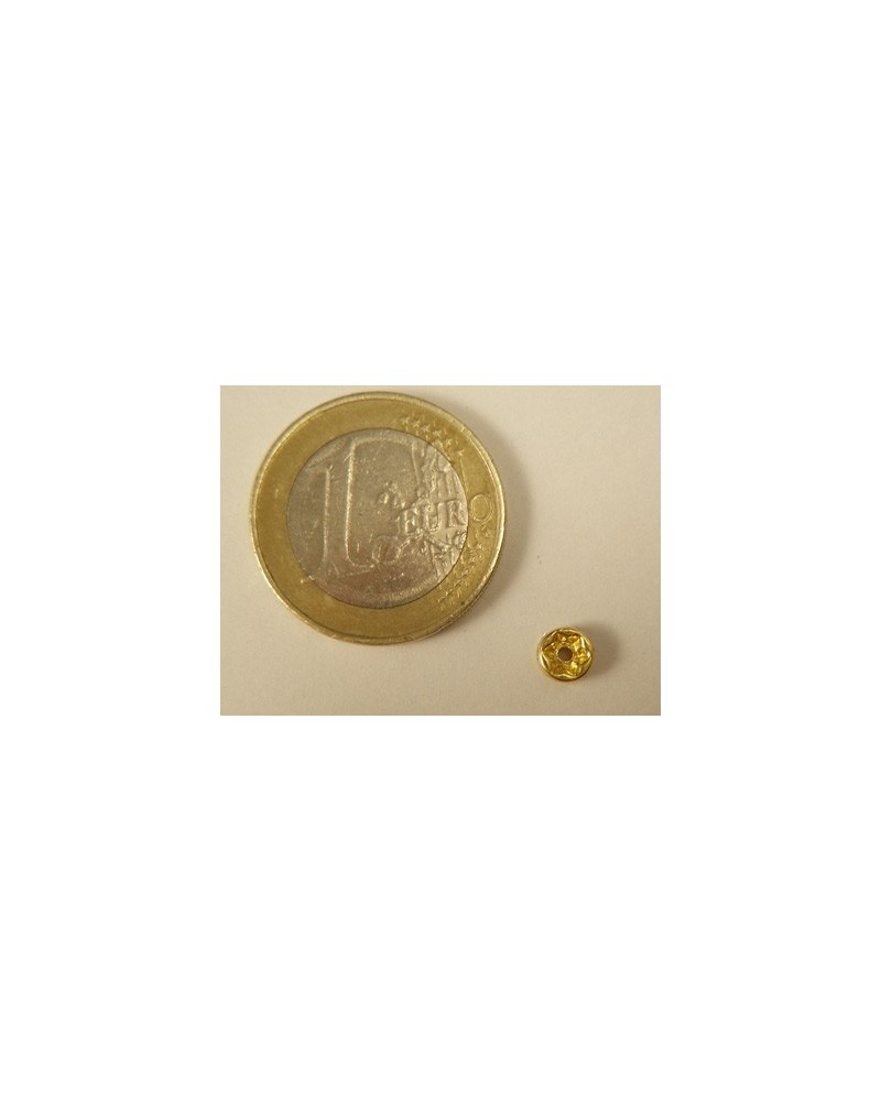 Zwischenteil Strass 5x2.5mm, Messing vergoldet