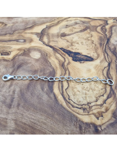 Verlängerungs Ketterl 3.5/80mm, 925 Silber rhodiniert