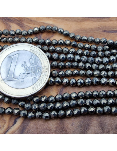 Pyritkette facettiert 3mm