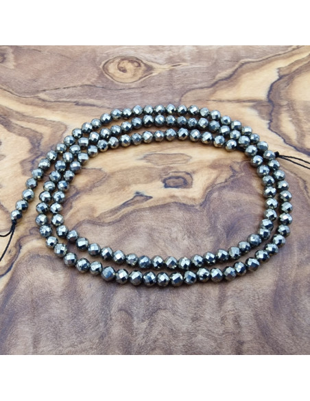 Pyritkette facettiert 3mm