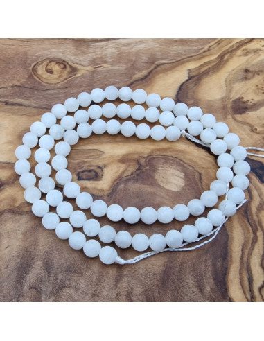 Mondsteintkette weiß 4mm