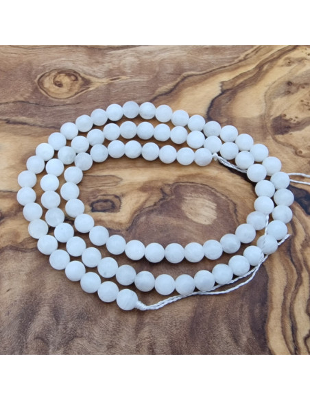 Mondsteintkette weiß 4mm