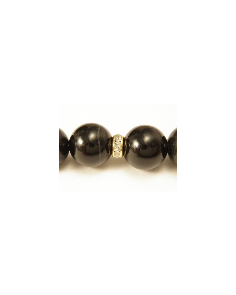 Zwischenteil Strass 5x2.5mm, Messing vergoldet
