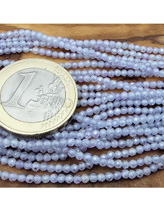 Zirkoniakette-stark funkelnd-facettiert 2mm 2