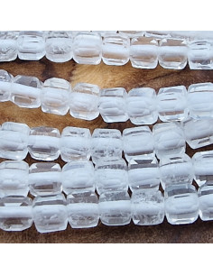 Bergkristallkette Quader 2x2mm 2