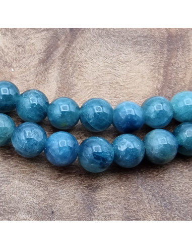 Blauer Turmalin 4mm / 54cm