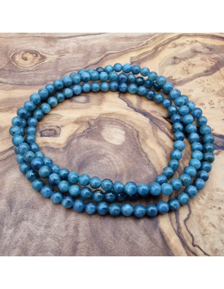 Blauer Turmalin 4mm / 54cm