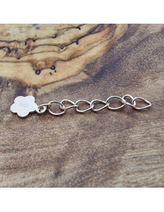 Verlängerungsketterl 3cm Silber ROSE vergoldet