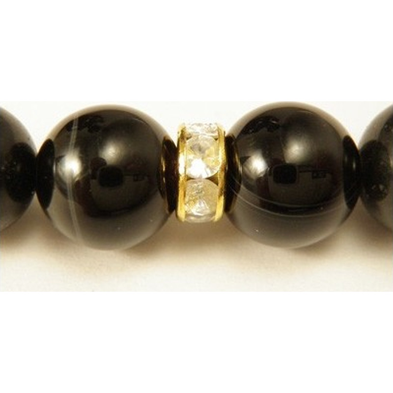 Zwischenteil Strass 7x3mm, Messing vergoldet
