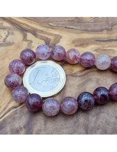 Erdbeerquarzkette 8mm 2