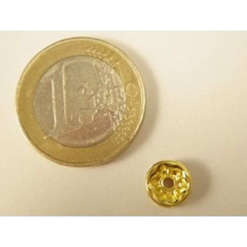 Zwischenteil Strass 8x3.5mm, Messing vergoldet 2
