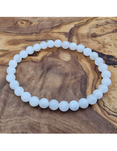 Mondstein weiß 6mm Armband