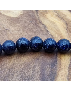 Blaue Goldflusskette 4mm